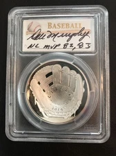2014 DALE MURPHY FIRST STRIKE $1 PR70 PCGS Silver $1 Baseball! Only 46 EXIST