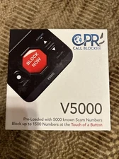 CPR V5000 Call Blocker for Landline Phones Block Robocalls Stop Spam Callers New