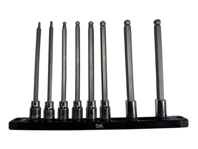 SK Professional 19748 3/8" Drive x 8" OAL Alloy Steel 8-Piece Socket Bit Set - Image 1 of 2