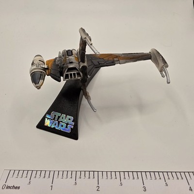 Star Wars Titanium Series Die Cast B-Wing Starfighter Orange