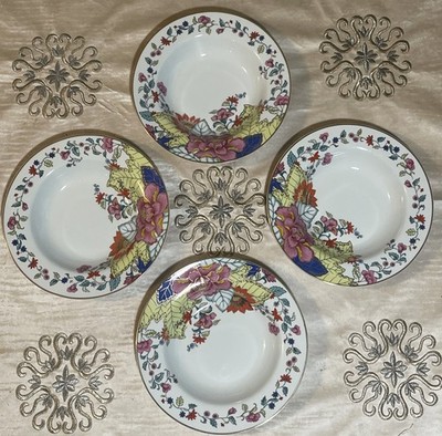 4 Tobacco Leaf Soup Salad Bowls , 8.7/8