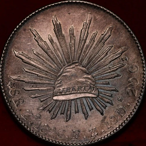 1896 Mexico 8 Reales — photo from the most recent tracked eBay sale