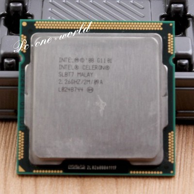 100% OK SLBT7 Intel Celeron G1101 2.26GHz Processor Socket 1156 CPU 2.5 GT/s DMI