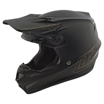 Troy Lee Designs Youth SE4 Polyacrylite Matrix Motorcycle Helmet Black - Large