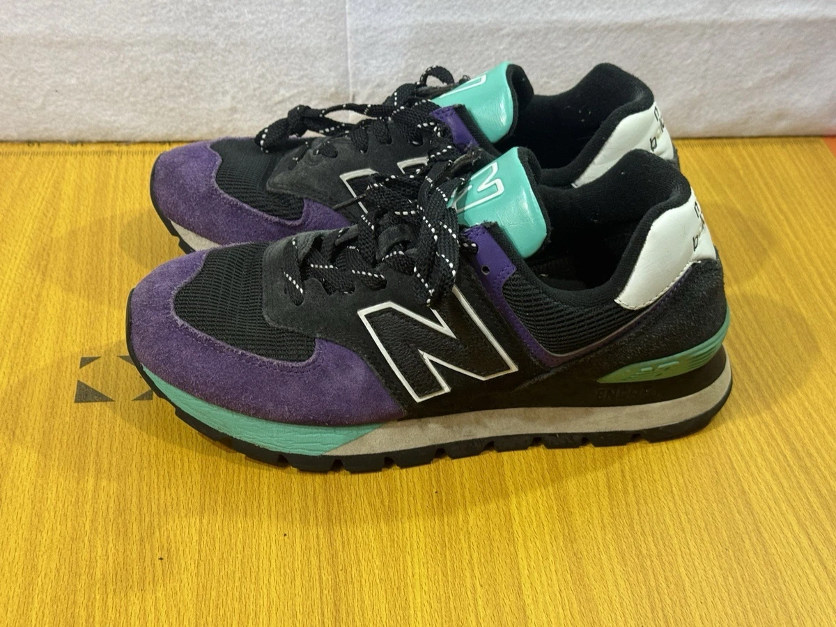 New Balance 574 Rugged Black Prism Purple for Sale - Authenticity