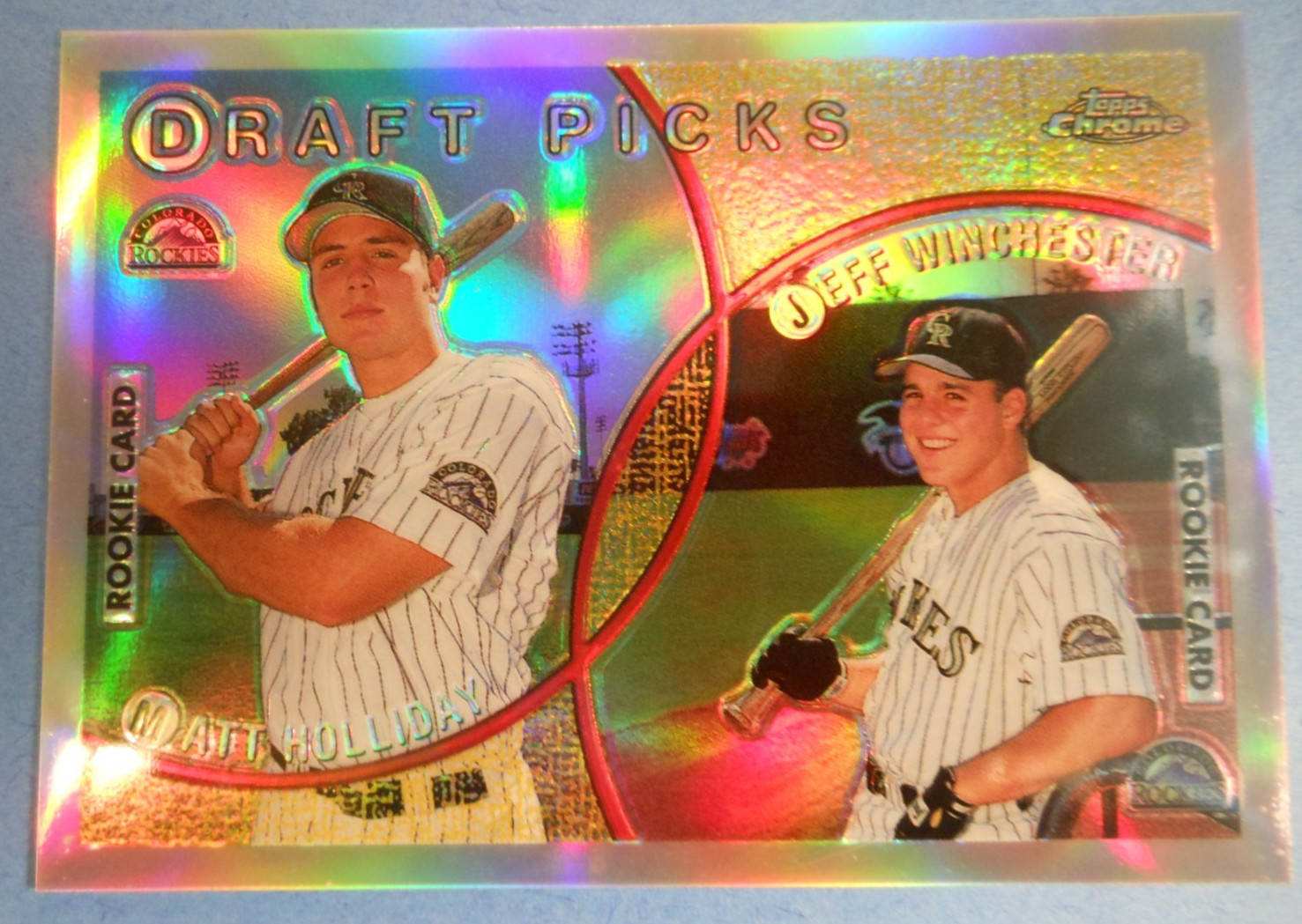 1999 TOPPS CHROME Refractor Card 442 MATT HOLLIDAY COLORADO ROCKIES ROOKIE RC