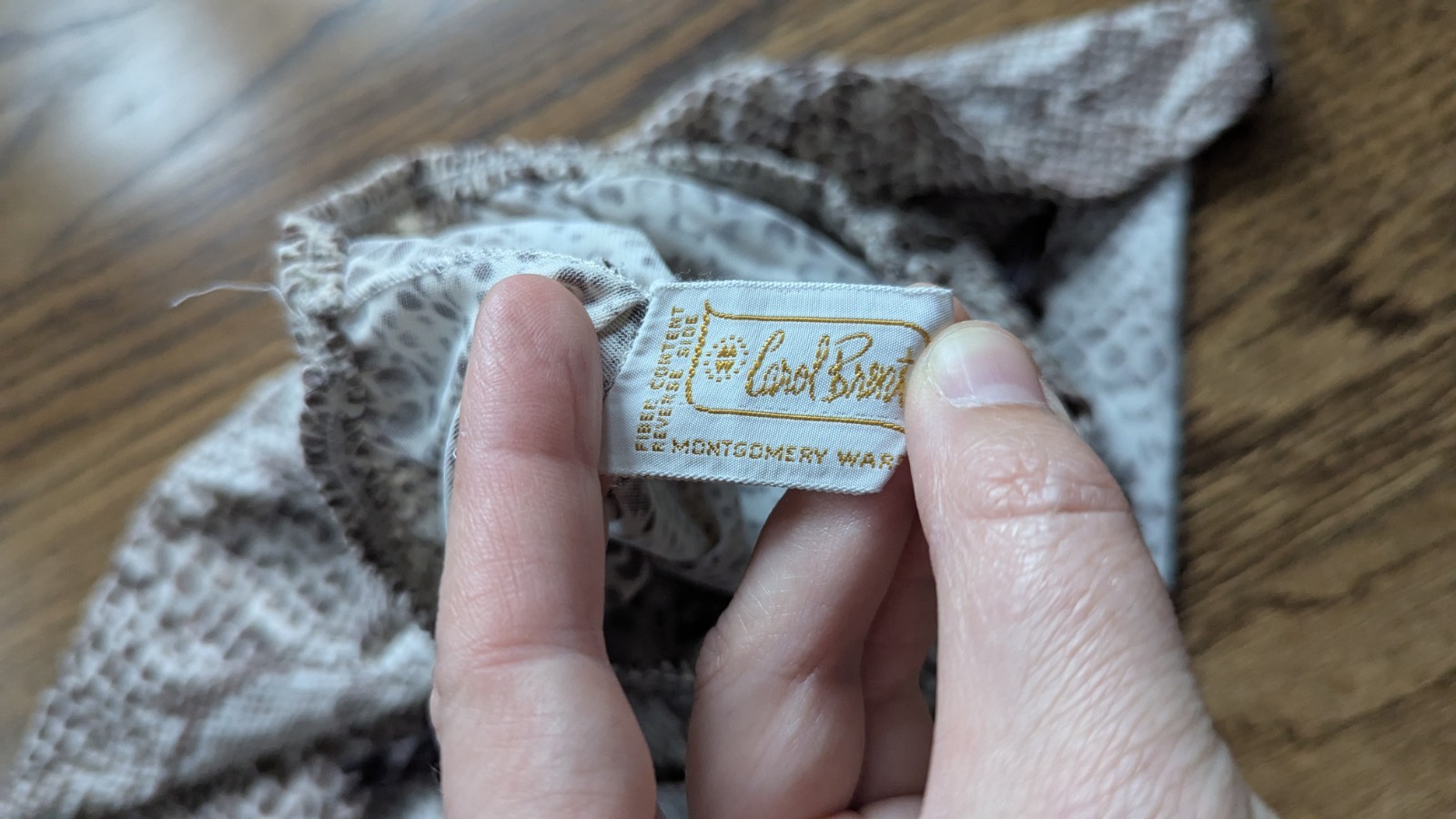 Vtg Carol Brent Nylon Half Slip Small Animal Print 1960s Bows Rare 