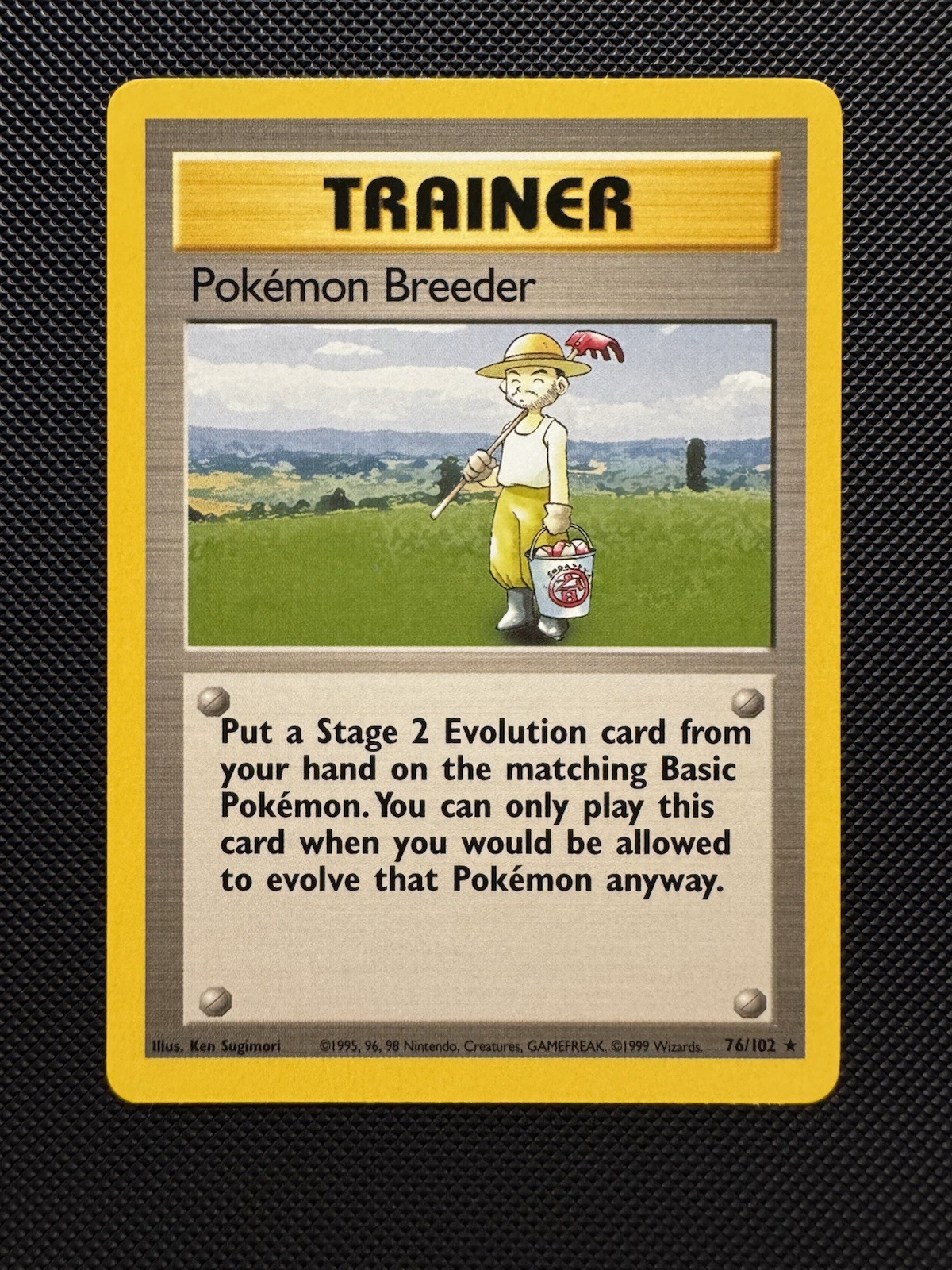 Pokémon TCG Pokemon Breeder 76/102 Base Set Rare Near Mint 1999 WoTC