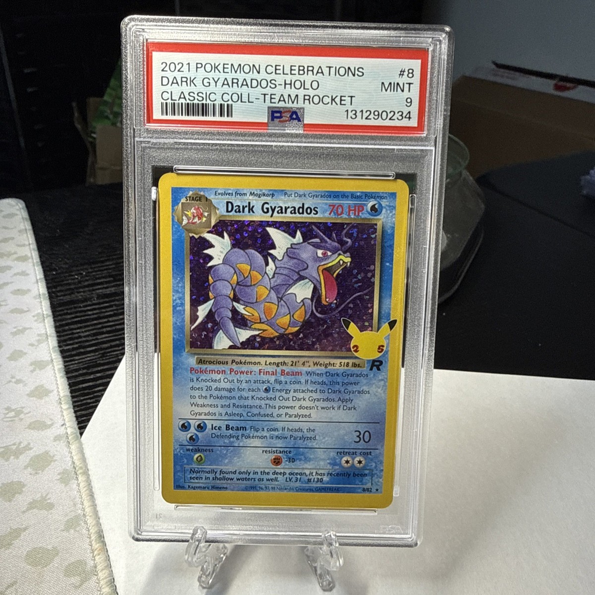 2021 POKEMON CELEBRATIONS DARK GYARADOS- HOLO CLASSIC -TEAM ROCKET