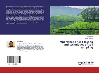 Importance of soil testing and techniques of soil sampling Rajan Bhatt