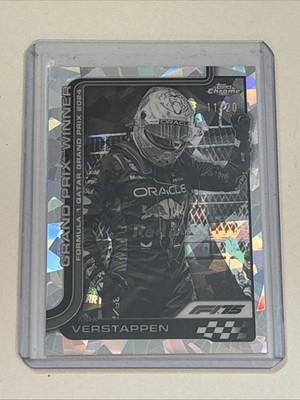 2025 Topps Chrome Sapphire F1 GP Winners Max Verstappen #115 Black & White 11/20