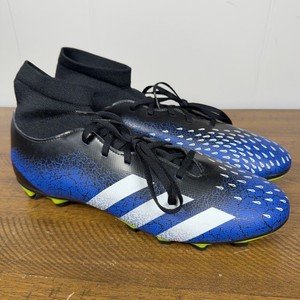 Adidas‎ Soccer Cleats Men 12 Black Blue Predator Freak .4 FG Demonscale Shoes Adidas Soccer Cleats Men 12 Black Blue Predator Freak .4 FG  main image 2