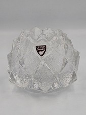 Orrefors Sweden Nimbus Artichoke Glass Tea Light Candle Holder Berit Johansson