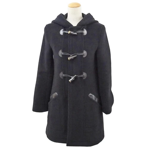 LOUIS VUITTON（LV） Sakae Louis Vuitton Duffle Coat RW112W 36 Nero Lana Cappuccio Abbigliamento Donna