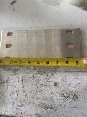 (Lot of 5)9-1/4 Lx3-3/4 x0.15 H 6 Hole Solid Copper Industrial Busbars