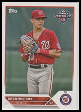 2023 Topps Pro Debut Brenner Cox FCL Nationals