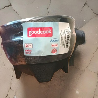Goodcook 2 PK Salsa Bowls Black New Still Sealed