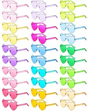 Colzzy 30 Pairs Valentines Day Sunglasses Colorful Heart Shaped Glasses Bulk ...