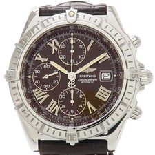 Breitling Crosswind A13055 Automatik Uhr Chronograph Braunes Zifferblatt Herren