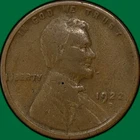 1922-D Weak D Lincoln Wheat Cent Very Good VG Coin #39532