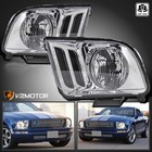 Fits 2005-2009 Ford Mustang Clear Headlights Head Lamps Left+Right Replacement