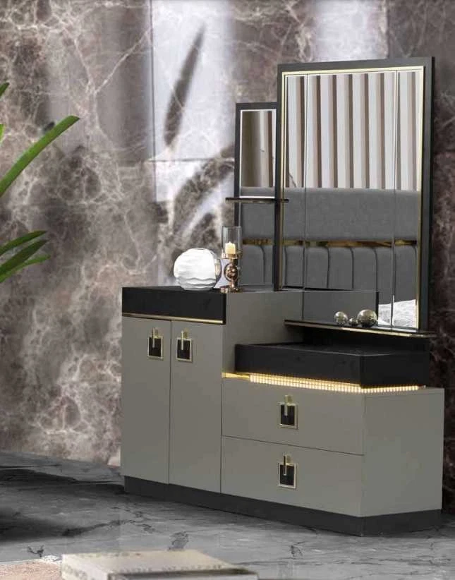 Schminktisch mit Spiegel Konsole Kommoden Holz Modern Schlafzimmer - Bild 1 von 1