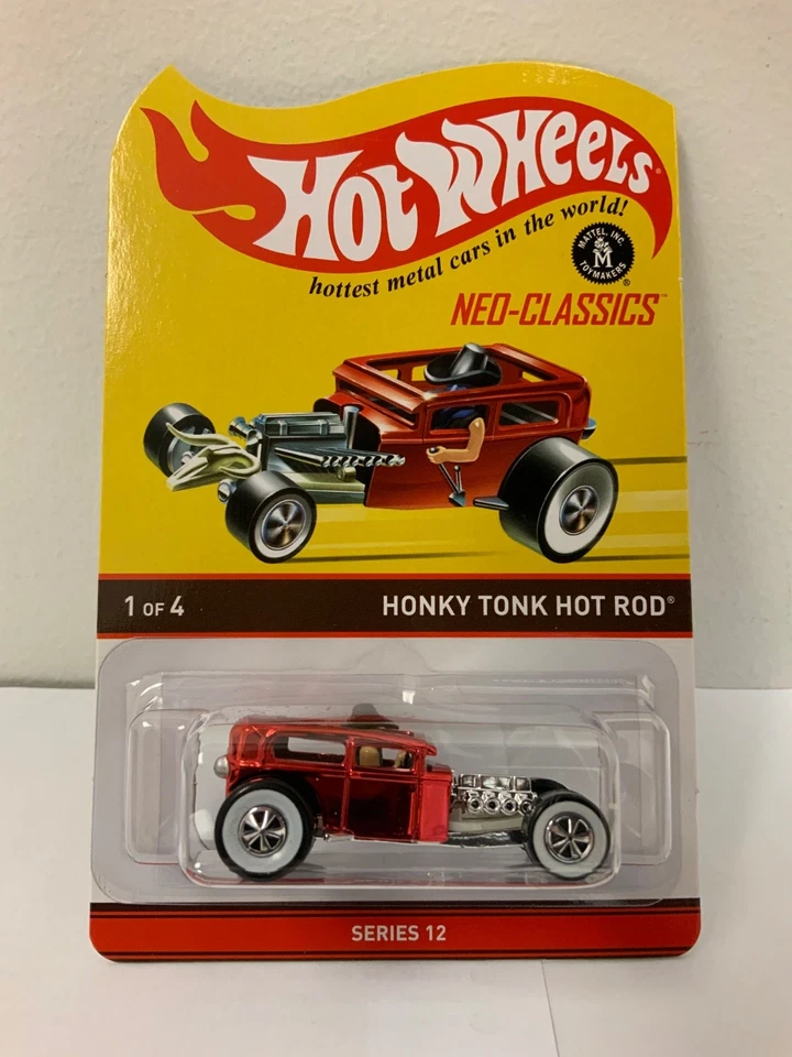 2013 Hot Wheels NEO-CLASSICS Series Honky Tonk Hot Rod 747 of 4500 MONMC Read - Image 2 of 4