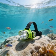 Diving Headlamp 350M Waterproof Lighting for Night Fishing and Camping