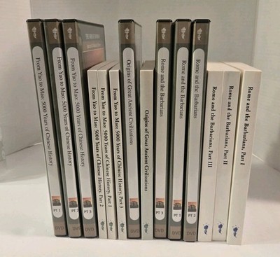 The Great Courses 3 Course Set History DVD Lot w/guidebooks+ Transcripts