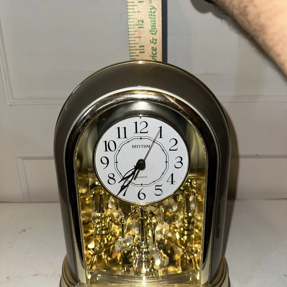 Rhythm Quartz Clock Joyful Crystal Bells Clock Spinning Pendulum - Works - Image 4 of 4