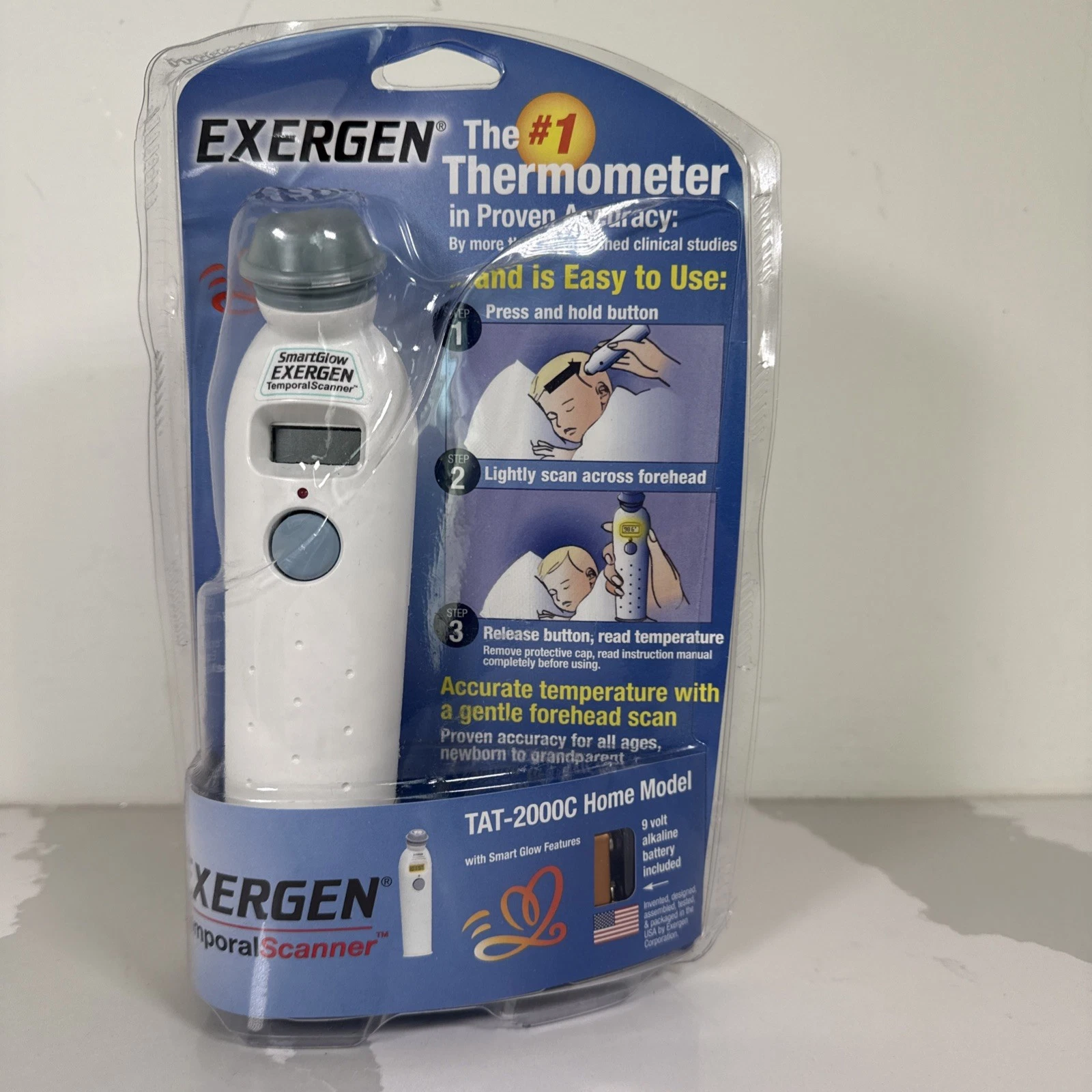 NEW IN PACKAGE ~Exergen TAT-2000C Temporal Artery Baby Thermometer Forehead *
Opens in a new window 