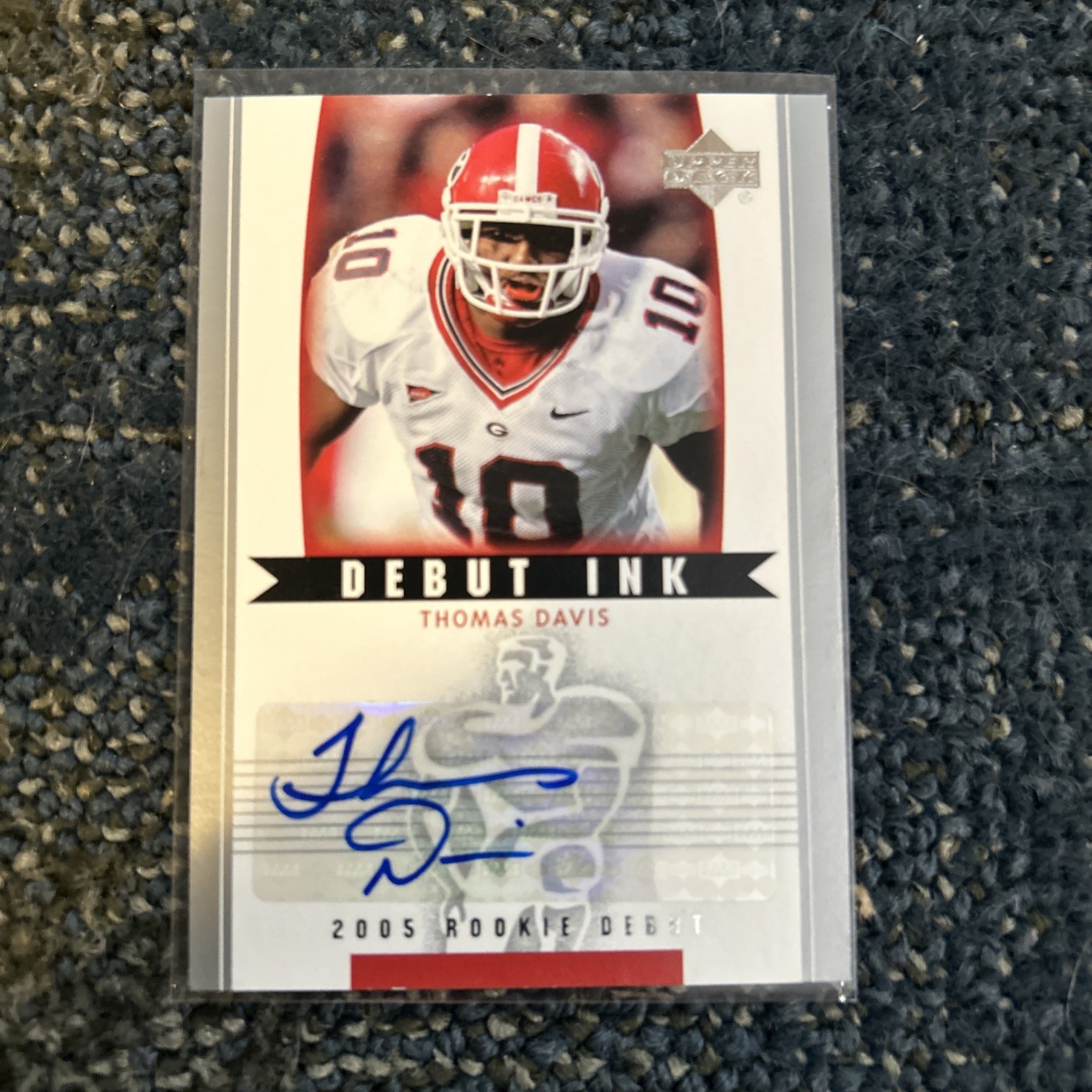 Thomas Davis Upper Deck Rookie Debut Debut Ink #DITD Debut Ink