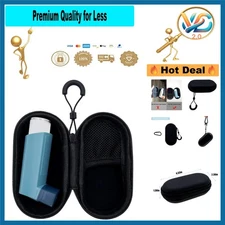 Travel Case for Asthma Inhaler Compact Light-Weight Black