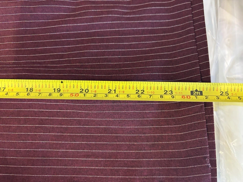 Y2K Mini Babydoll Dress vtg 90s XL zip Burgundy Whimsigoth Grunge 00s Pinstriped - Image 2 of 4