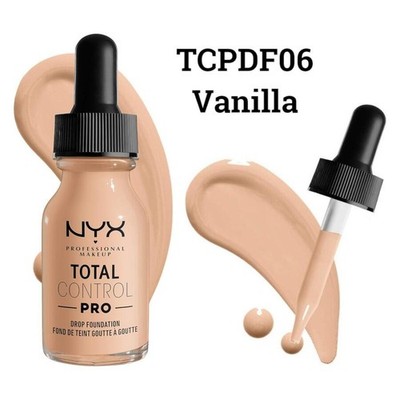 2 × NYX Professional Make-Up Total Control Pro Drop Foundation 13 ml - Vanille