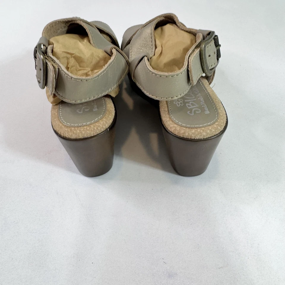 Zapatos Sbicca Daytona para mujer talla 8 sandalia de cuña plataforma hechos a mano California Foto 3 de 4