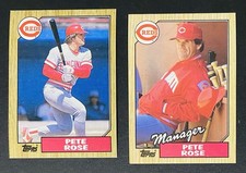 PETE ROSE LOT - TOPPS - CINCINNATI REDS