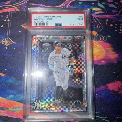 2025 Topps Chrome #99 Aaron Judge X-Fractor PSA 9 *LOW POP*