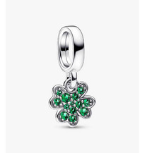 Pandora 792751c01 Pendente Quadrifoglio Verde Piccolo Argento