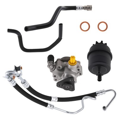 Power Steering Pump Kit Black For BMW E46 320i 323i 325i 328Ci 328i 330i 2001-05