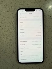 Unlocked Apple iPhone 14 128GB Midnight MPUA3LL/A 100% battery health