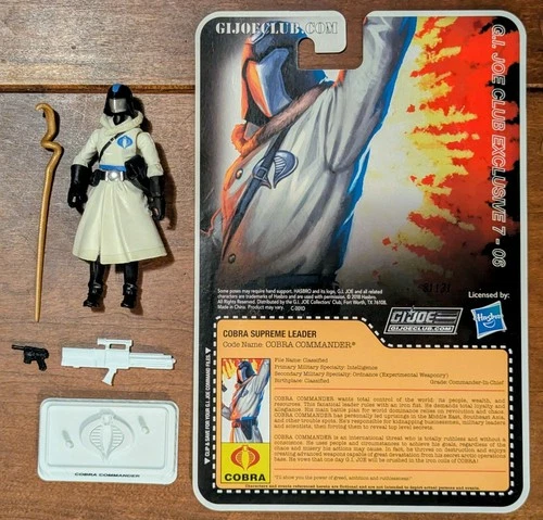 GI JOE NM/M Arctic Cobra Commander 2018 V57 Complete & File Card FSS Exclusive