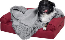 Waterproof Throw Blanket for Dogs  Indoor Cats, Washable - Shaggy Plush Calming