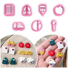 KEOKER School Clay Cutters, Polymer Clay Earrings Cutters for Jewelry Making,...