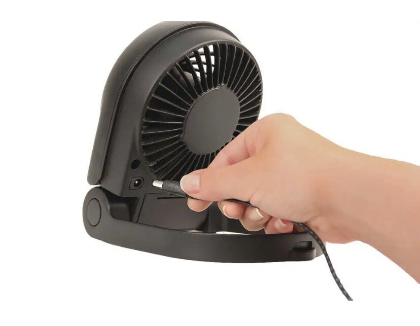 Honeywell Turbo Portable Folding Personal Fan, HTF090B, Black