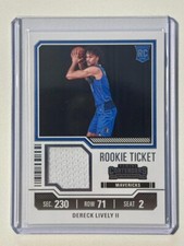 2023-24 Panini Contenders - Rookie Ticket Swatches #RTS-LIV DERECK LIVELY II