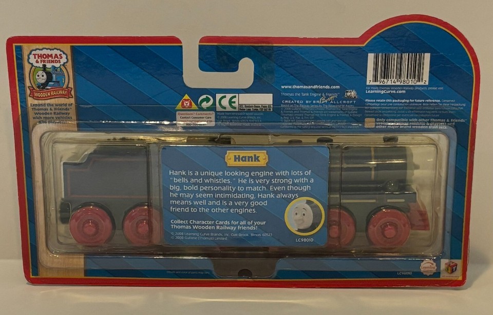 Hank - Thomas & Friends Wooden Train Tank Engine Rare Character Card ...