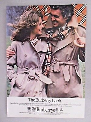 Burberry Trenchcoat PRINT AD - 1979 ~~ Burberrys, rain coat | eBay