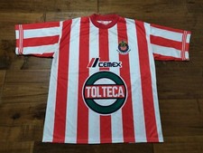 Vintage Club Deportivo Guadalajara Tolteca Sol Red/White Soccer Jersey -Men's L