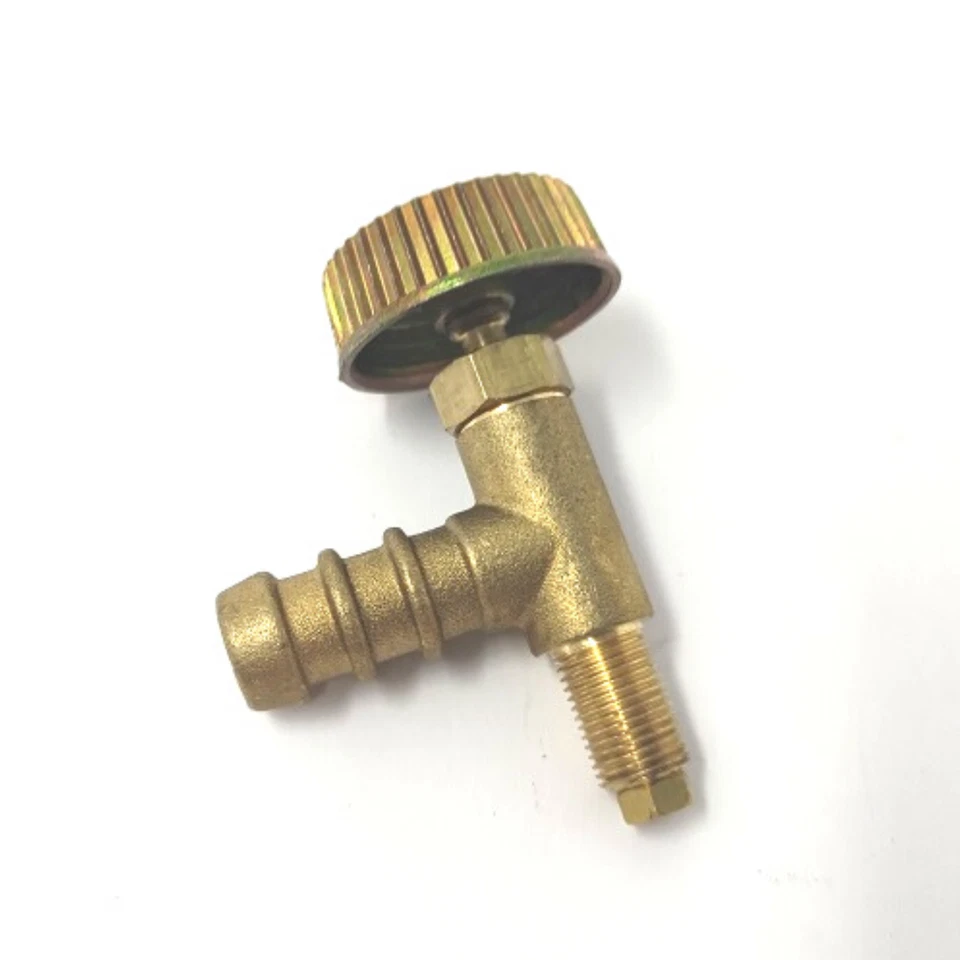 UNIVERSALE Rubinetto fornellone e barbecue in ottone con ugello per gas metano